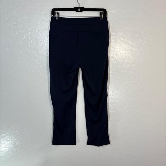 Athleta Pants Womens 6 Navy Ankle Tapered Pull On Stretch Pockets Headlands - Picture 3 of 9